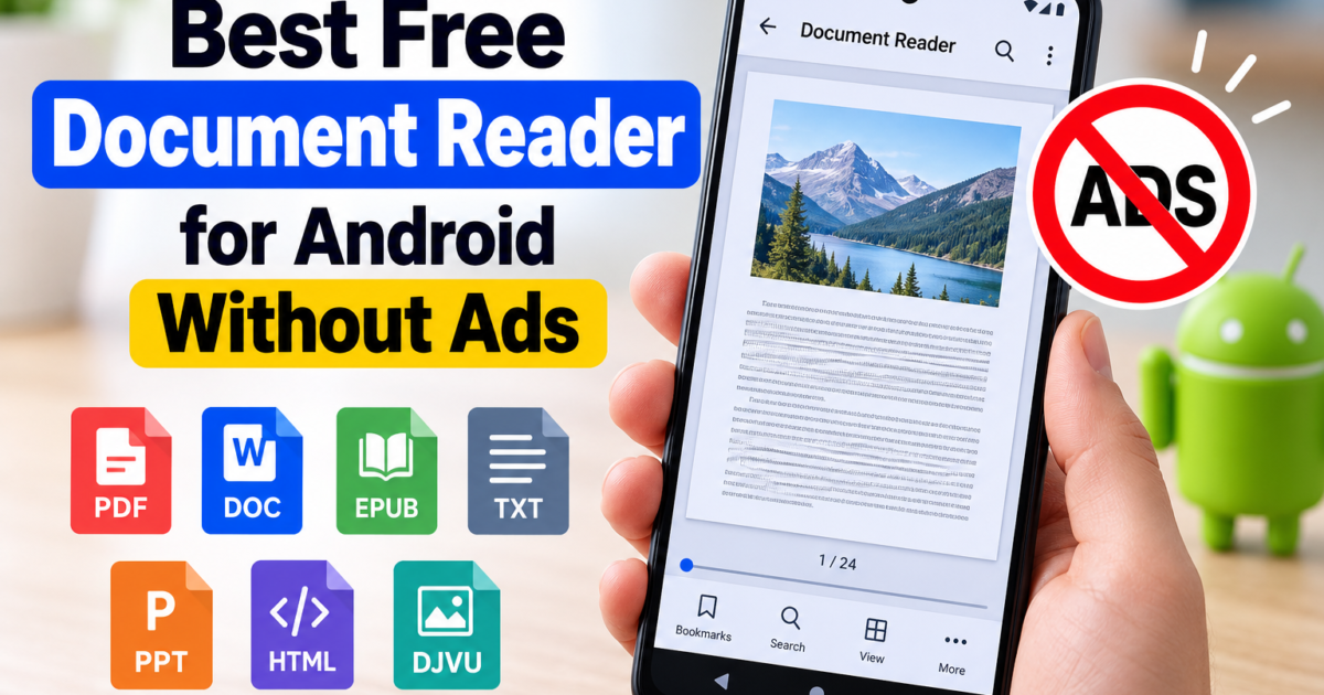 best free document reader for android without ads