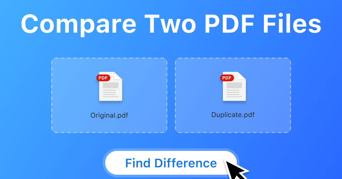 How to Compare Two PDF Files Online Free