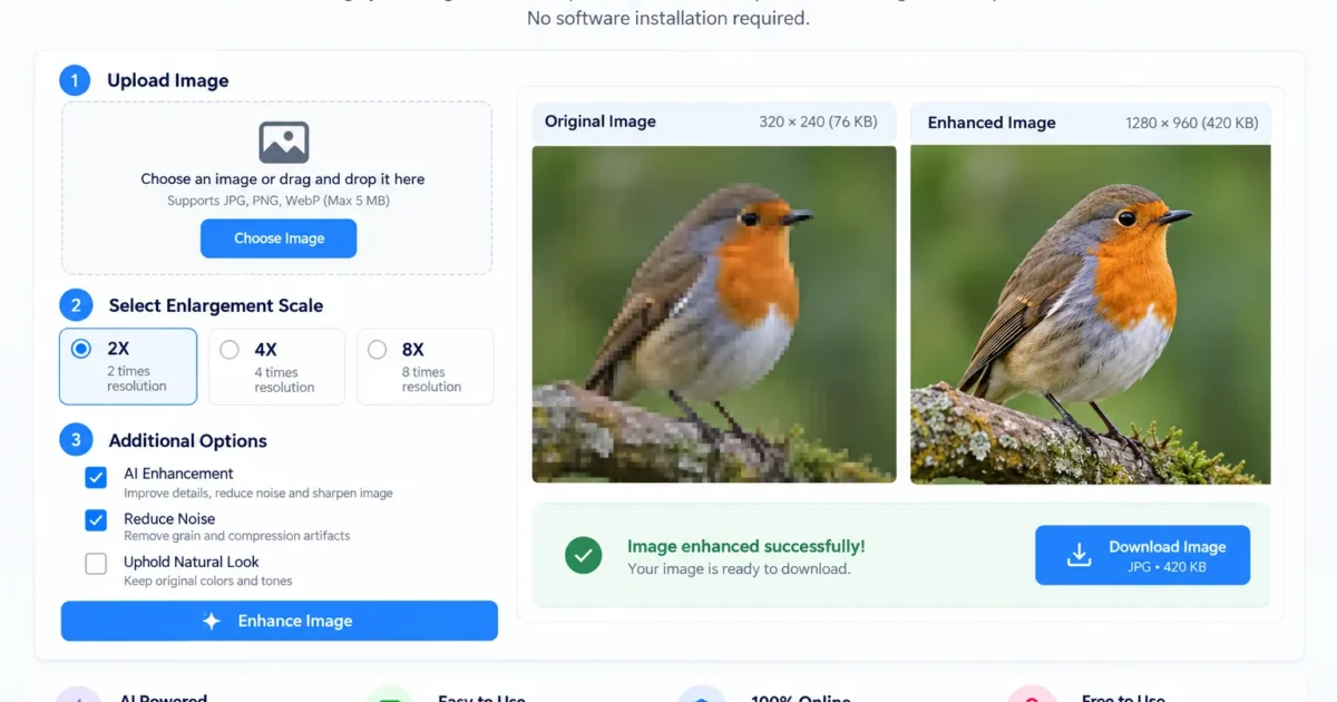How to Increase Resolution of an Image Online Free